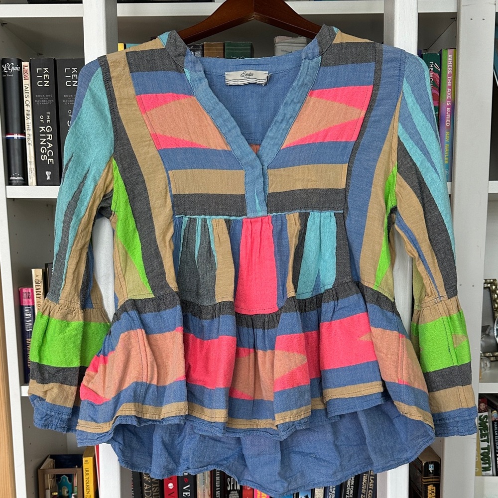 Anthropologie Colorful Striped Blouse